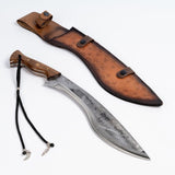 34cm Dövme Çelik Kukri - Ceviz Sap 5160 Karbon