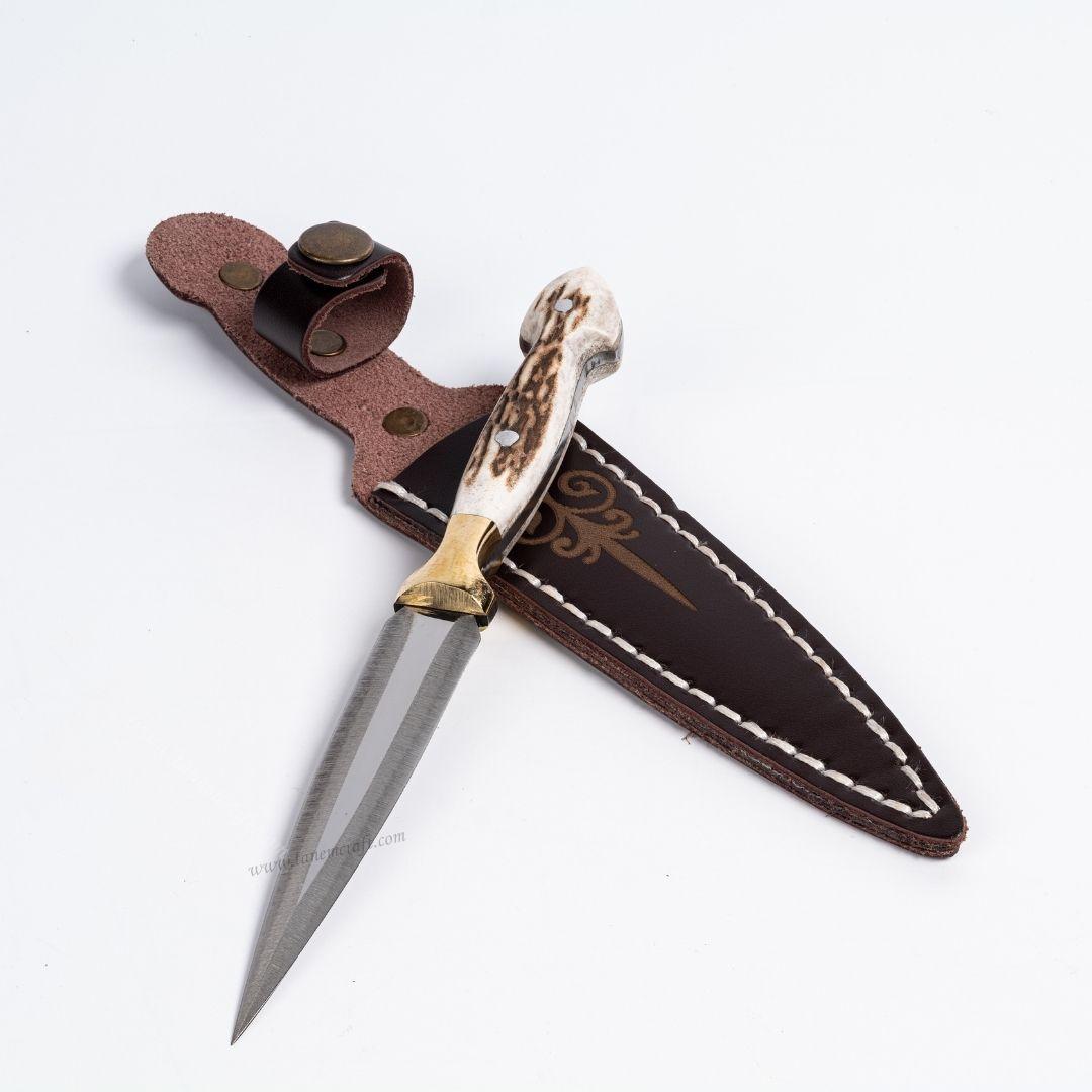 Geyik Boynuzu Sap Çerkez Model 20 CM