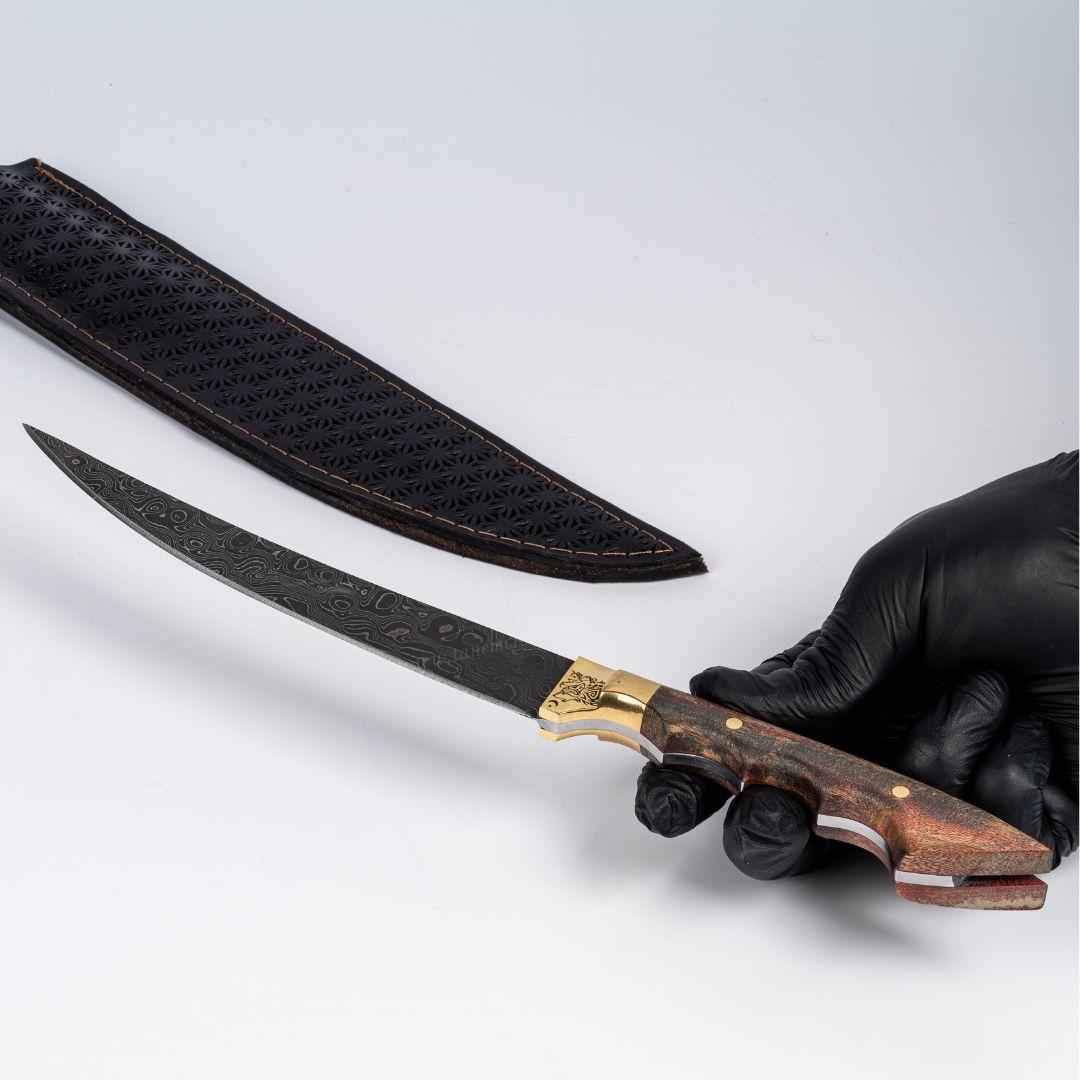 Baba Model Damascus Celik 34 Cm