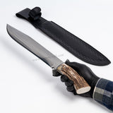 Geyik Boynuzu Saplı Kasatura Biçaği - Tanem Craft