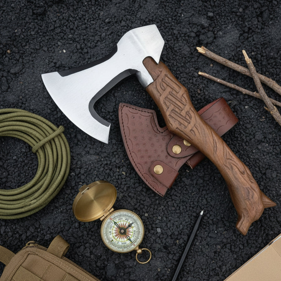kurt Başlı Kamp Baltası 35 CM