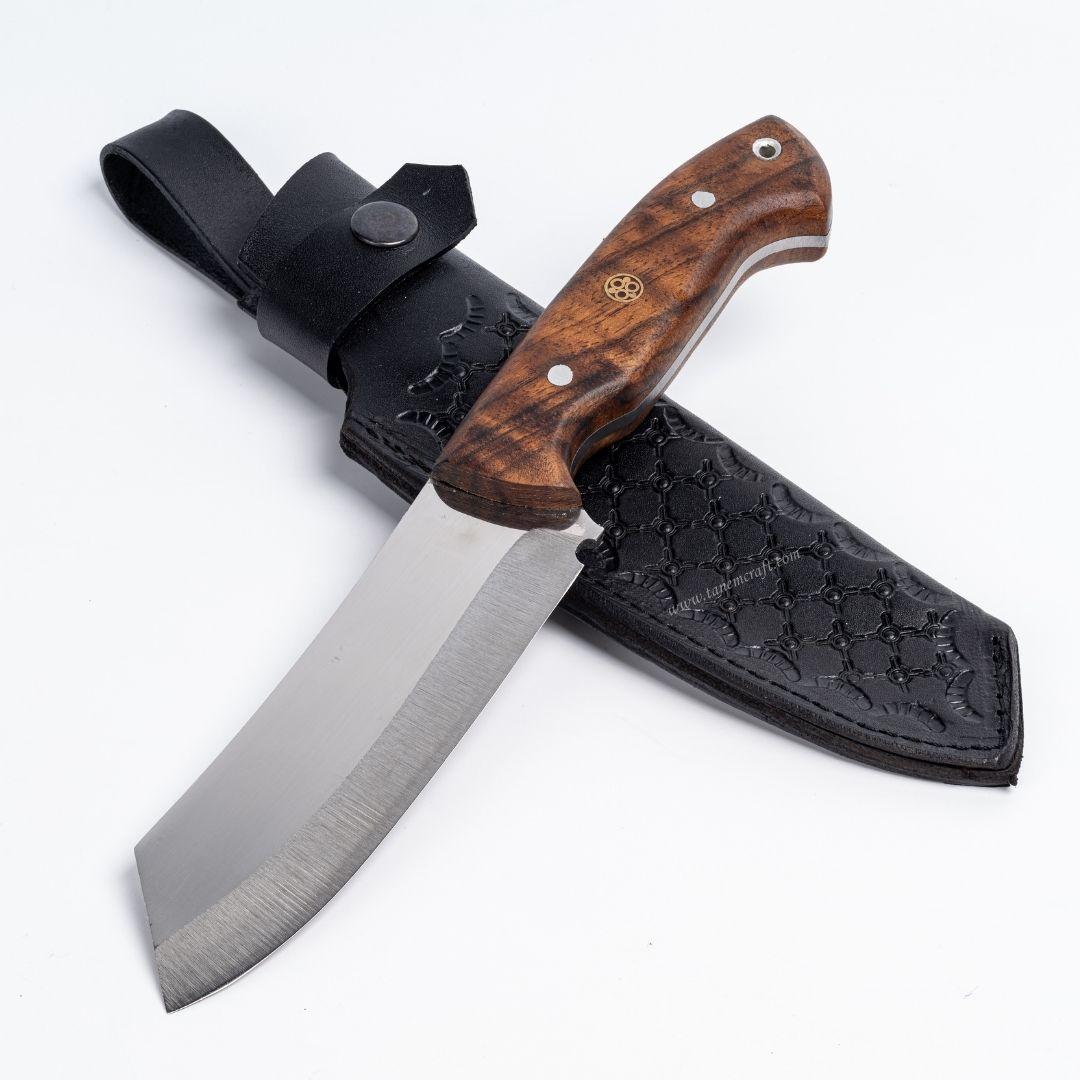 Satır Motanem craft satır model kamp bıçağıdel Ceviz Saplı 26 CM