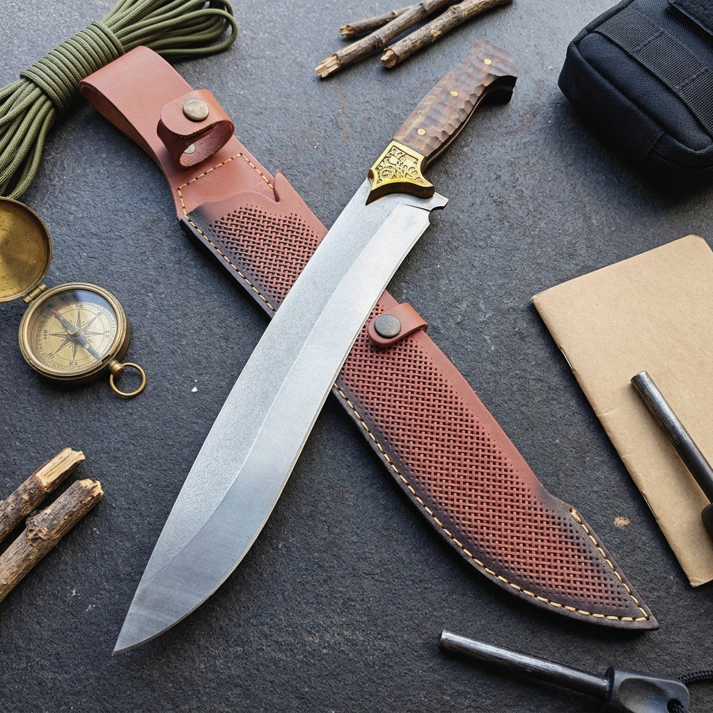 44 cm Ceviz Saplı Yatağan Palası – 4116 Çelik