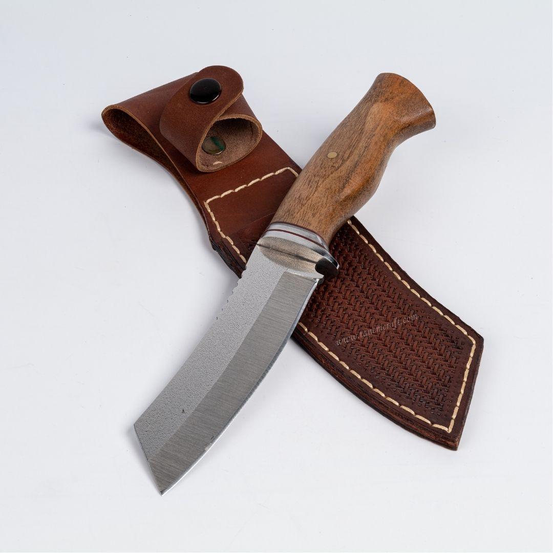 28 cm outdoor kamp bıçağı deri kılıflı