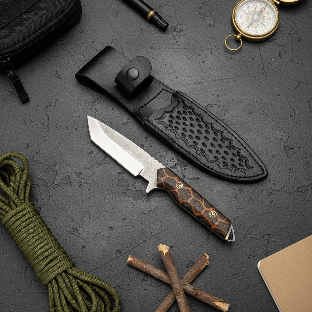 N690 Çelik G.Carta Sap Tanto Model 24 CM
