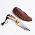 Geyik Boynuz Saplı Bushcraft Model 17 CM - Tanem Craft