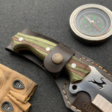 Zebrano Saplı Geyik Motifli Avcı Model 26,5 CM