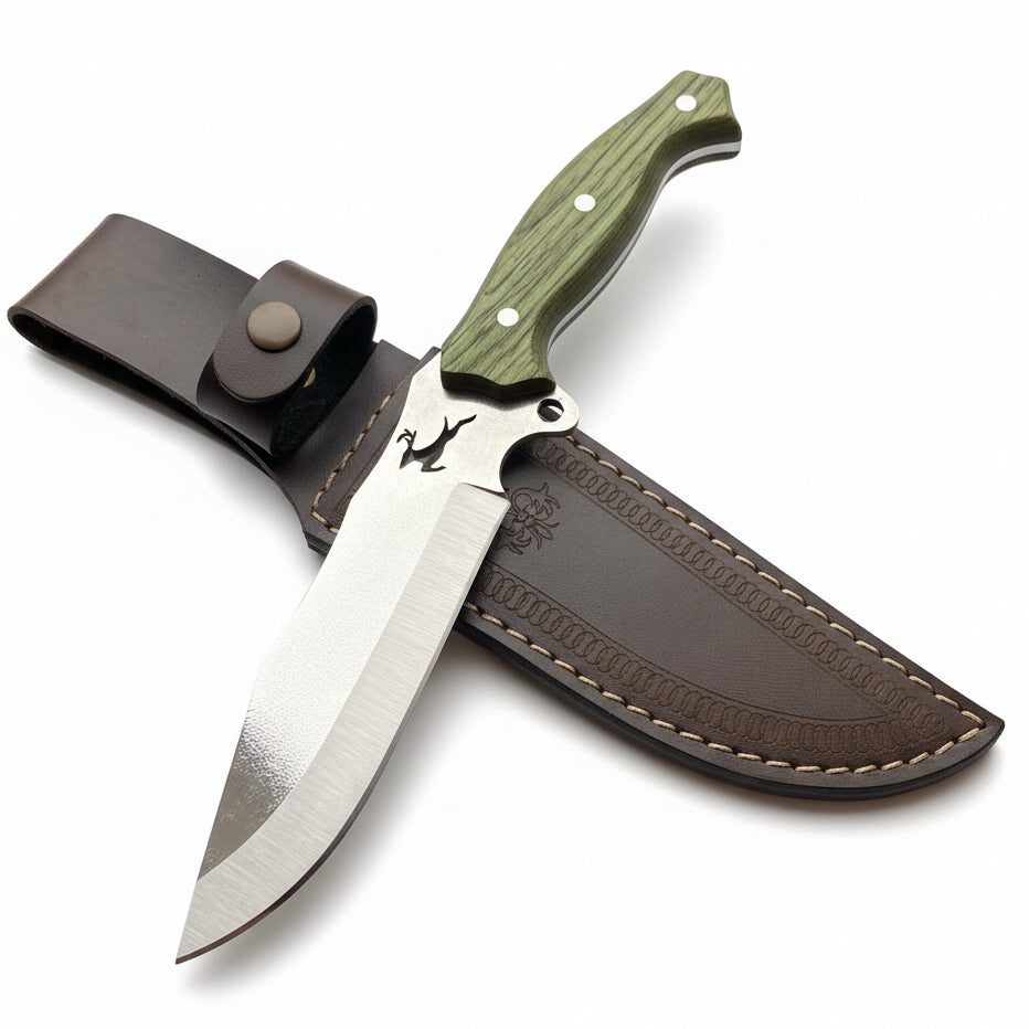 Zebrano Saplı Geyik Motifli Avcı Model 26,5 CM