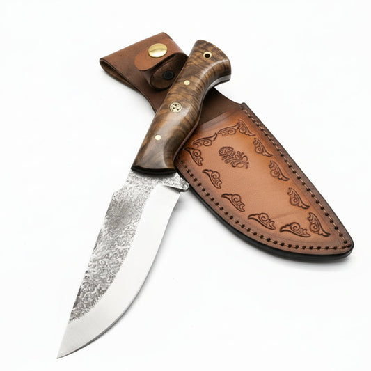 El Dövmesi Ceviz Saplı Doğa Bıçağı 23 CM