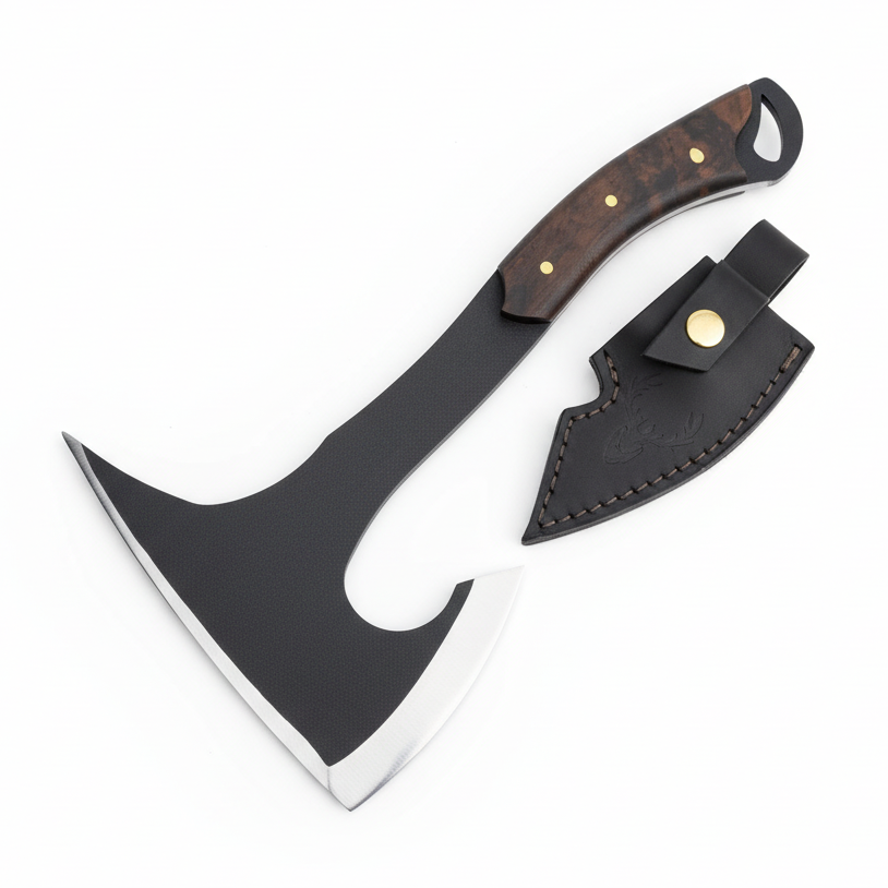 Kamp Baltasi Karbon Çelik Ceviz Sap 32 CM