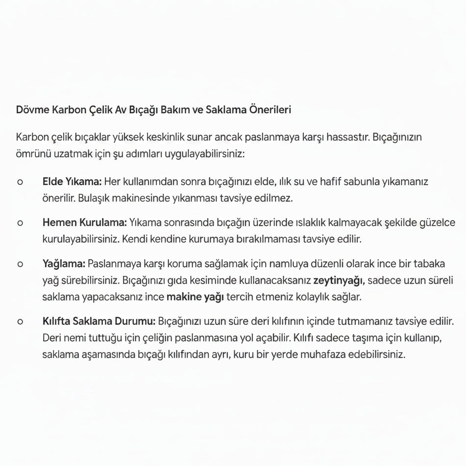 34cm Dövme Çelik Kukri - Ceviz Sap 5160 Karbon