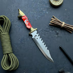 Ay Yıldız Tırtıklı Model Kurtbaşlı 34.5 CM Av Bıçağı