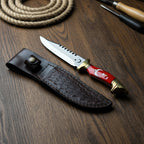Ay Yıldız Tırtıklı Model Kurtbaşlı 26.5 CM Av Bıçağı