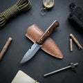 Dövme Çelik Ceviz Sap 24 CM bushcraft Kamp Bıçağı