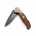 M390 Çelik Stabilize Sap 21 CM Gravür İşlemeli Model
