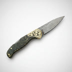 M390 Çelik Stabilize Sap 21 CM Gravür İşlemeli Model