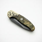 M390 Çelik Stabilize Sap 21 CM Gravür İşlemeli Model