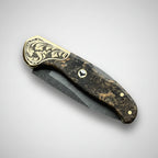 M390 Çelik Stabilize Sap 21 CM Gravür İşlemeli Model