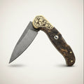 M390 Çelik Stabilize Sap 21 CM Gravür İşlemeli Model