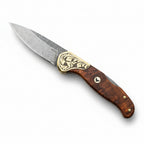 M390 Çelik Stabilize Sap 21 CM Gravür İşlemeli Model