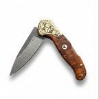 M390 Çelik Stabilize Sap 21 CM Gravür İşlemeli Model