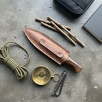 Dövme Çelik Ceviz Sap 24 CM bushcraft Kamp Bıçağı