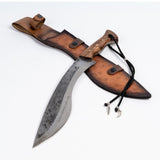 Dövme Çelik Kukri Ceviz Saplı 34 CM