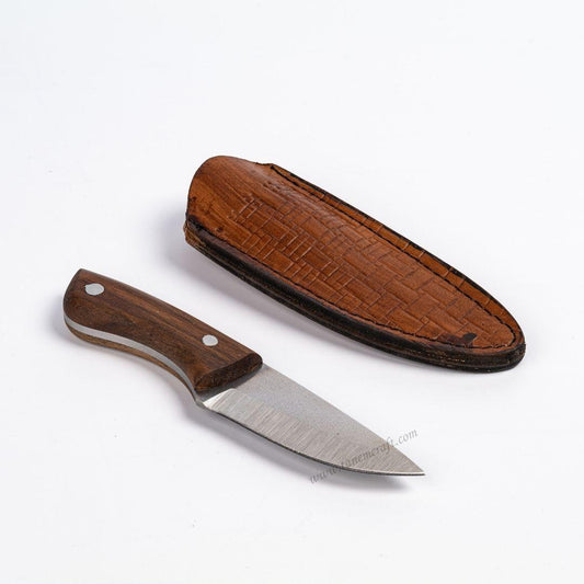El Yapımı Ceviz Saplı Bushcraft Model 17 CM - Tanem Craft