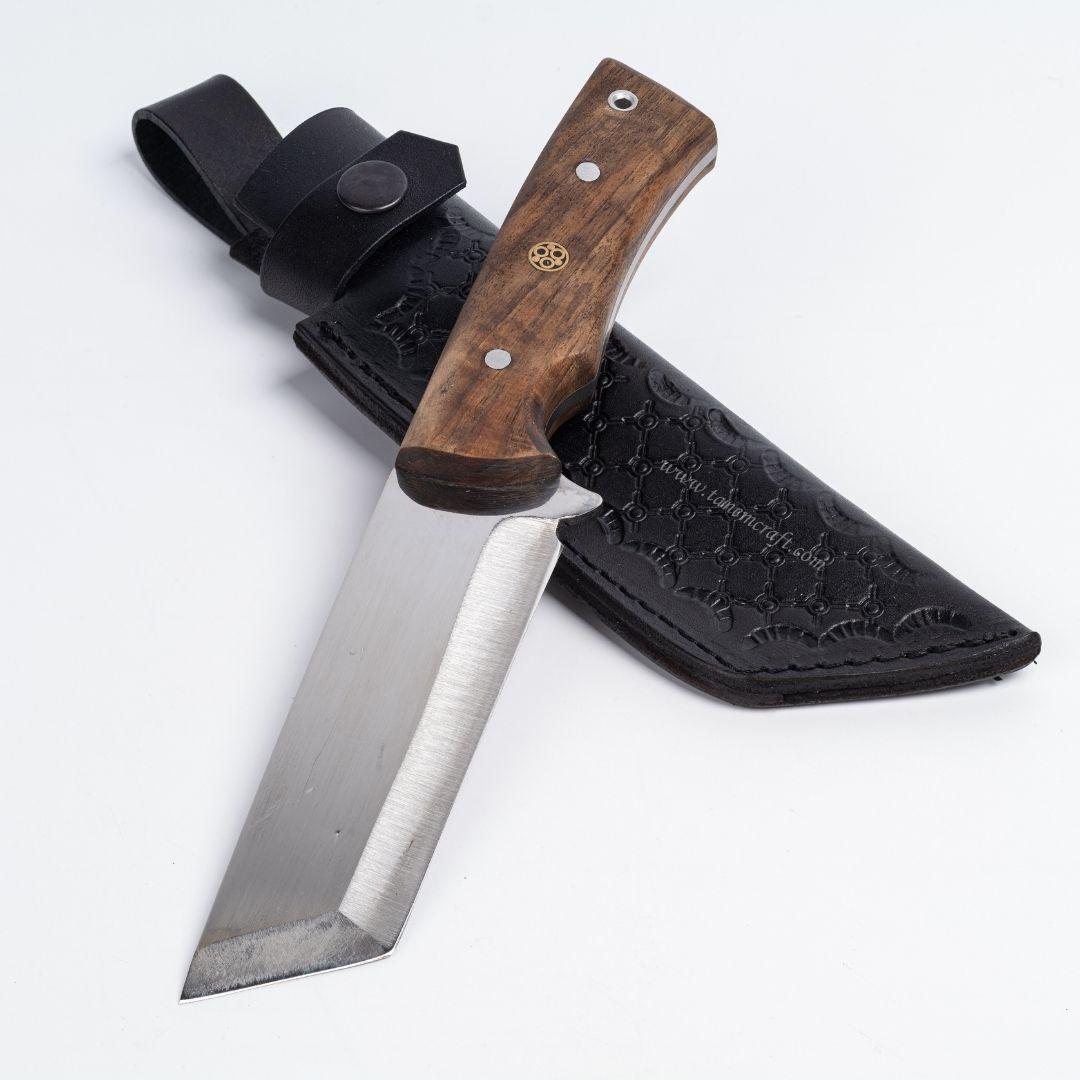 26 cm outdoor kamp bıçağı deri kılıflı