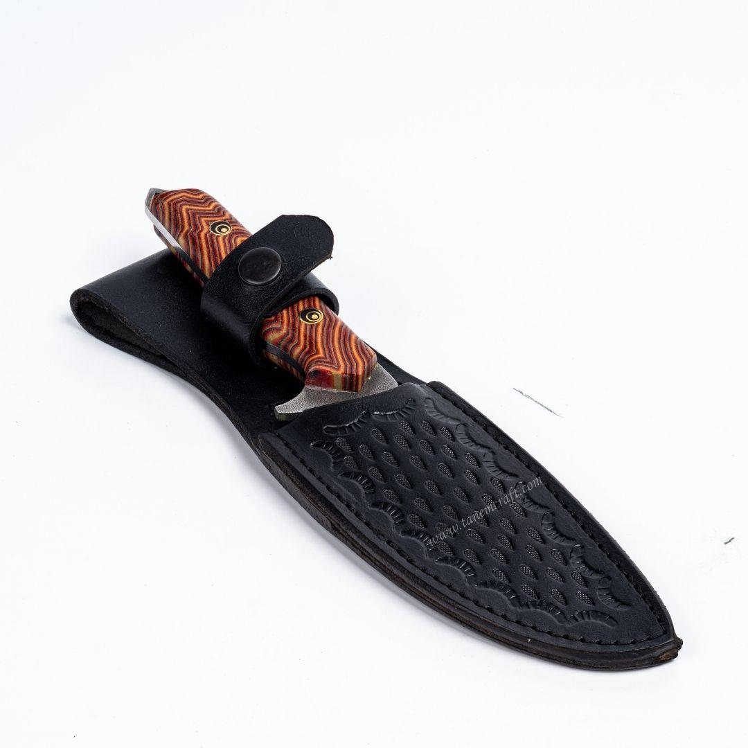 N690 Çelik G.Carta Kırmızı Sap Tanto Model 24 CM