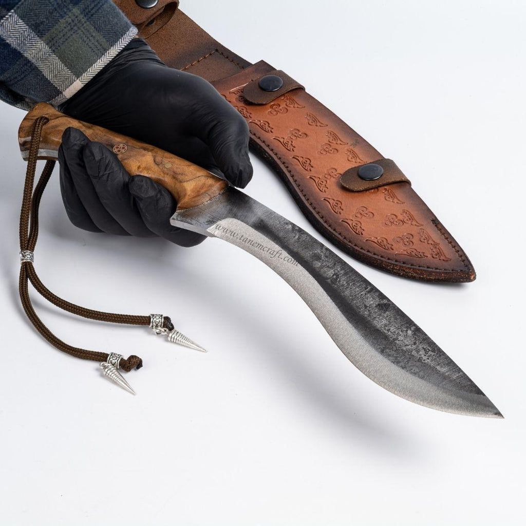 Dövme Çelik Kukri Zeytin Saplı 34 CM