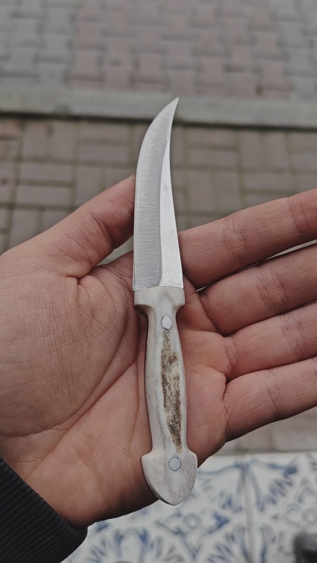 Geyik Boynuzu Sap Bushcraft Kamp Bıçağı