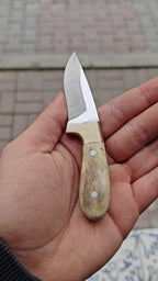 4116 Çelik Geyik Boynuzu Mini Kolye 12 CM
