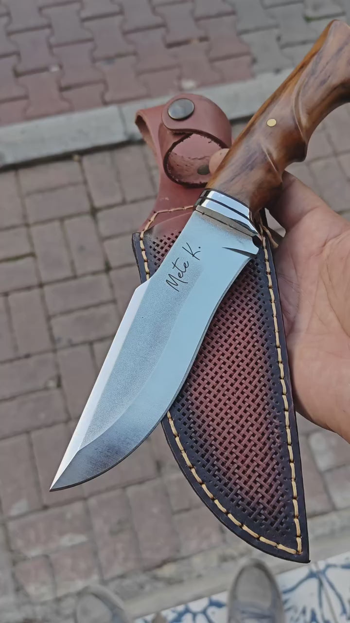4116 Çelik Kuba Model No:2 Ceviz Saplı 28 CM Kamp Bıçağı