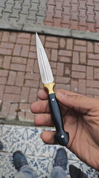 Koç Boynuzu Sap Çerkes Model 20 CM Kamp Bıçağı