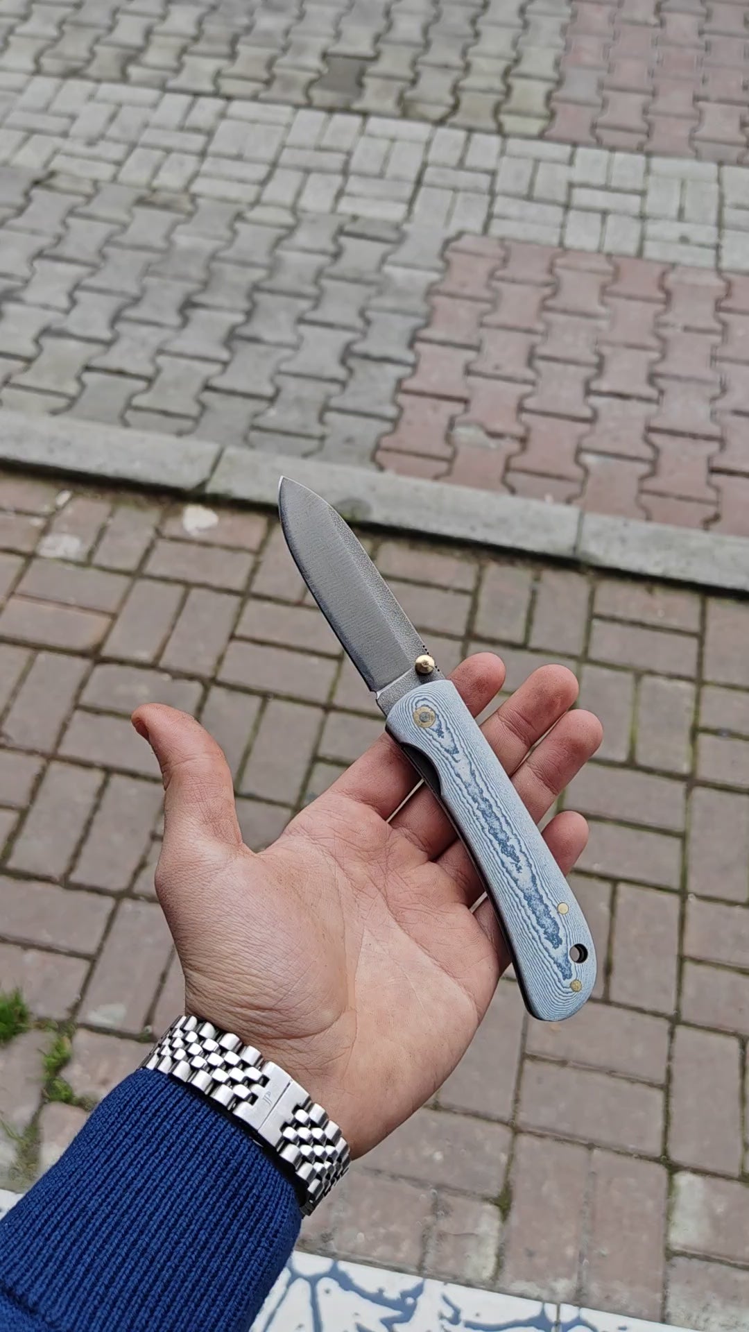 N690 Çelik Katlanır Model Vervalit Sap - 20 CM