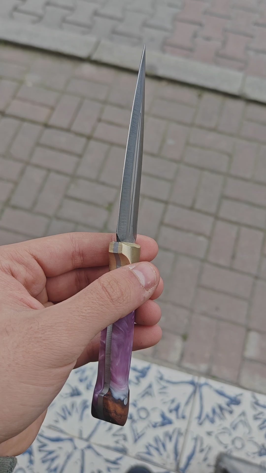 Hibrit Sap Çerkes Model 20 CM Kamp Bıçağı