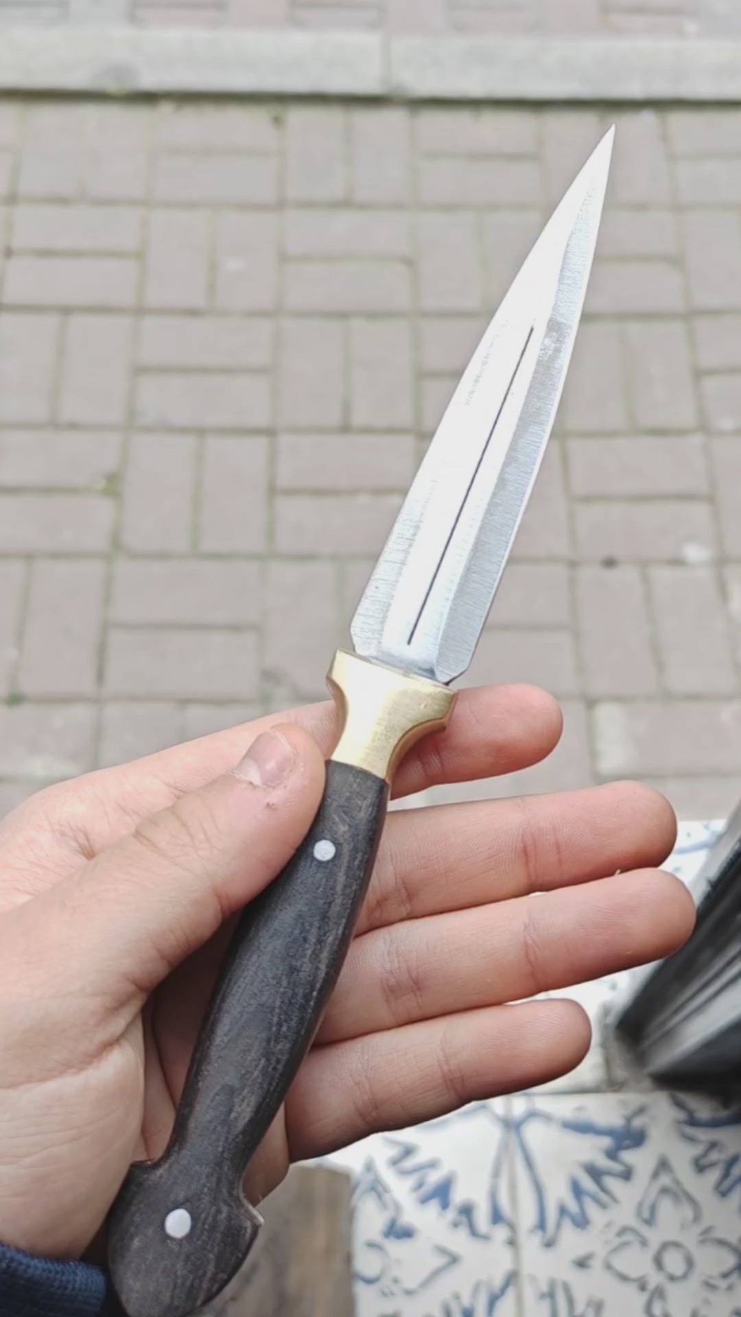 Ağaç Sap Çerkes Model 23 CM Kamp Bıçağı