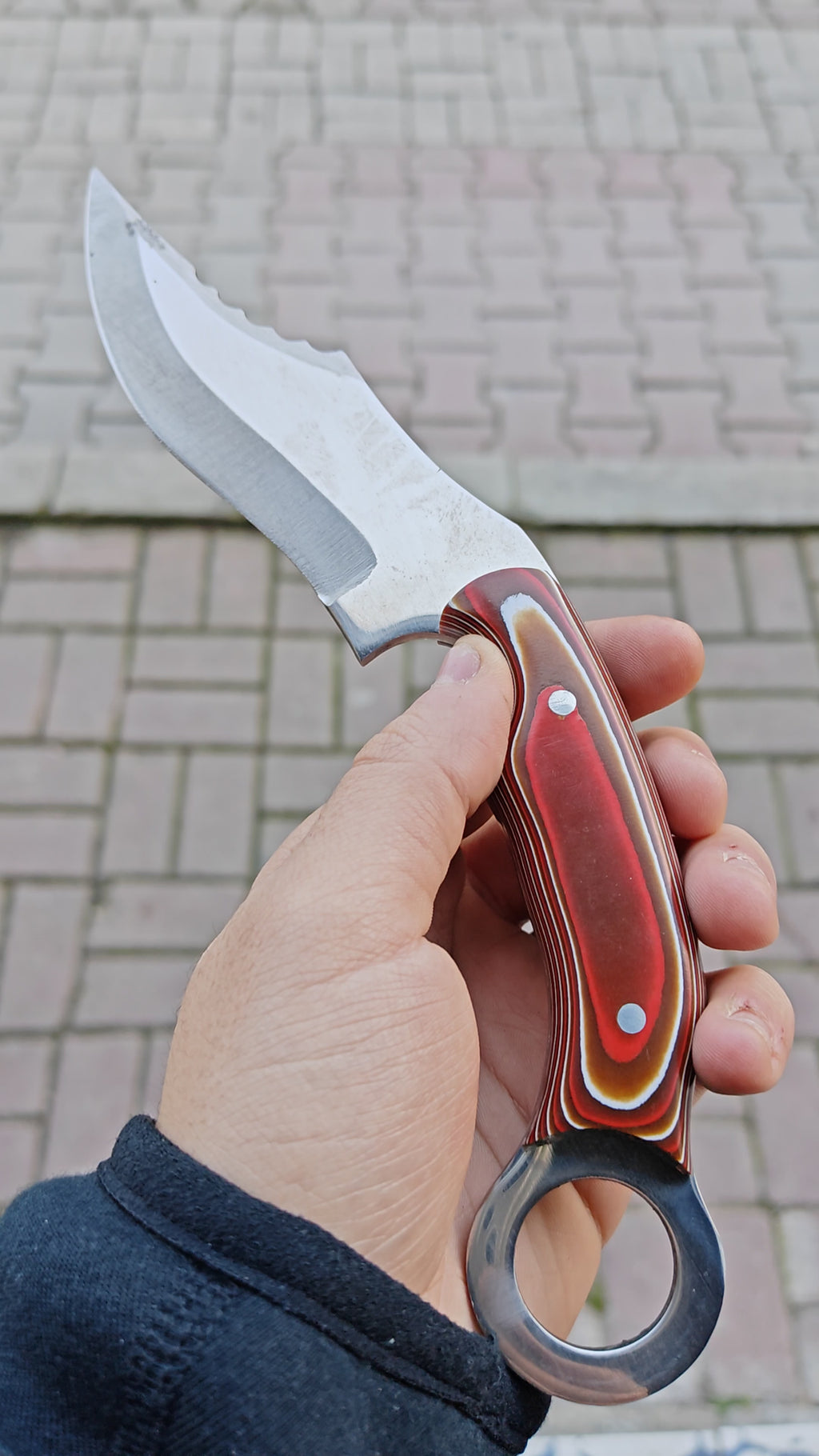 23 CM Karambit Model Verzalit Saplı Outdoor Bıçak