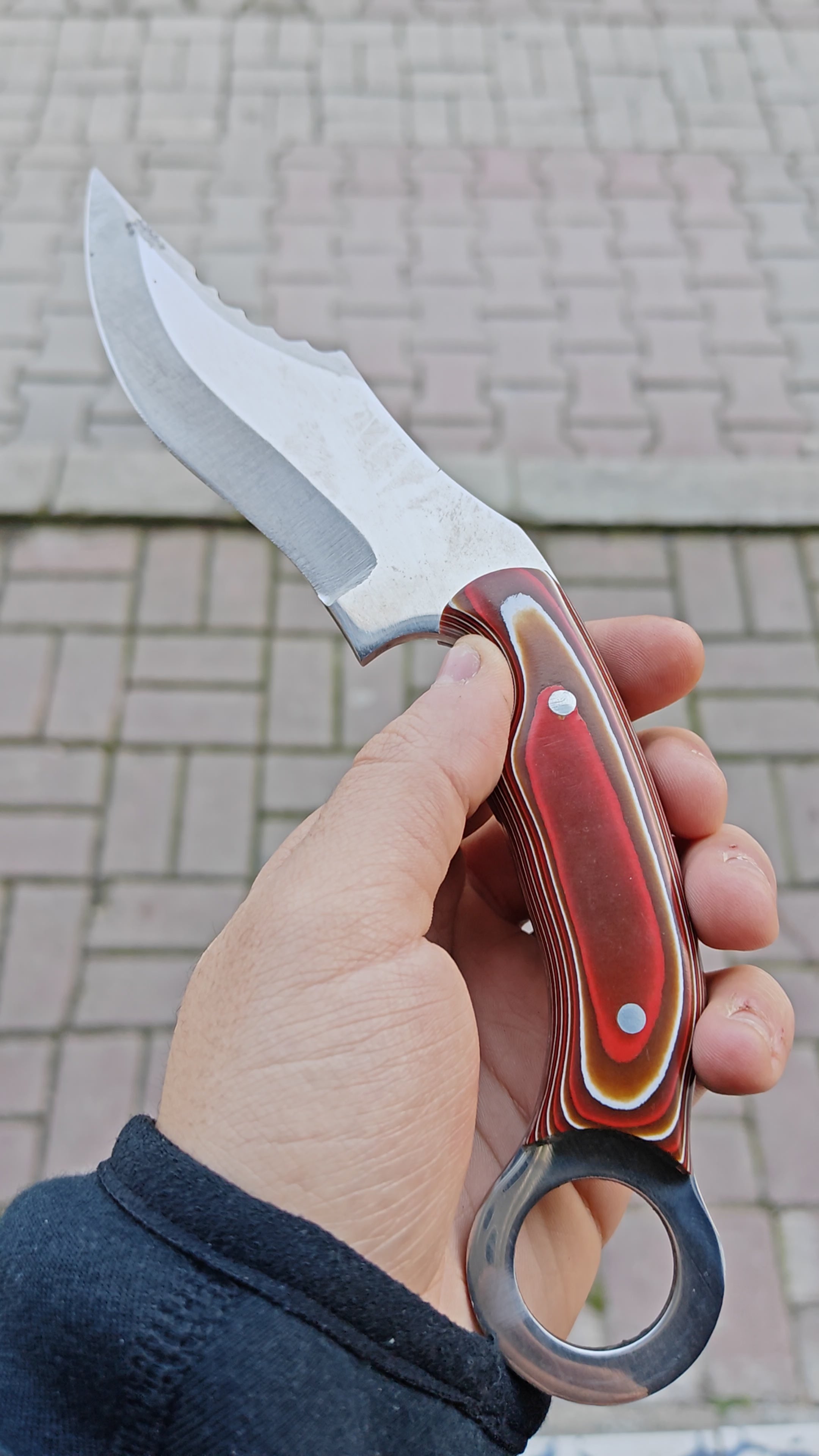 23 CM Karambit Model Verzalit Saplı Outdoor Bıçak