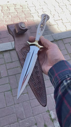 Geyik Boynuzu Sap Çerkes Model 30 CM