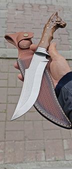 Kurt Başlı Yelkenli Av ve Kamp Bicaği 33 CM