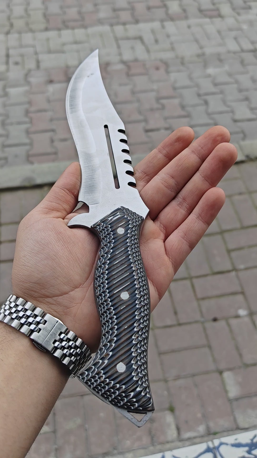 4116 Çelik Verzalit Sap 30.5 CM Outdoor Av Bıçağı