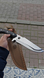 4116 Çelik Verzalit Sap Patili Kamp Bıçağı – 30.5 cm Profesyonel Outdoor Bıçak