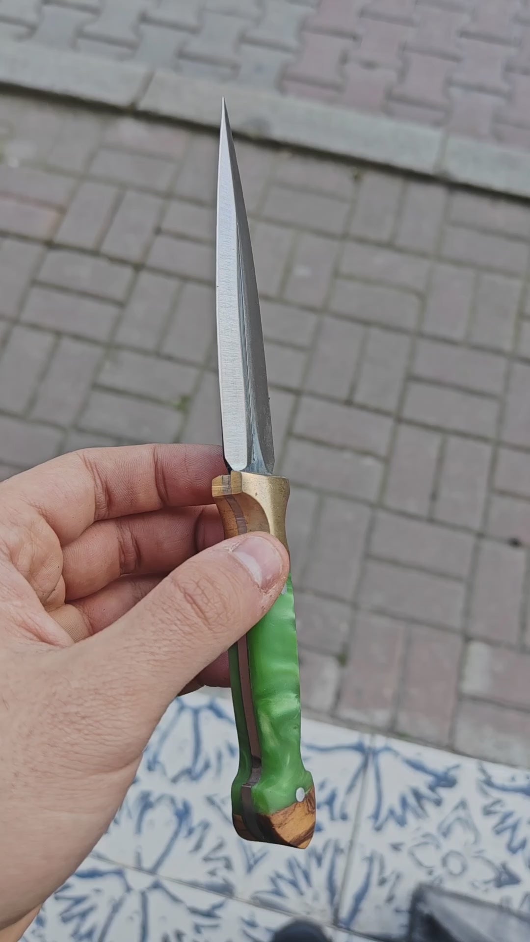 Hibrit Sap Çerkes Model 20 CM Kamp Bıçağı
