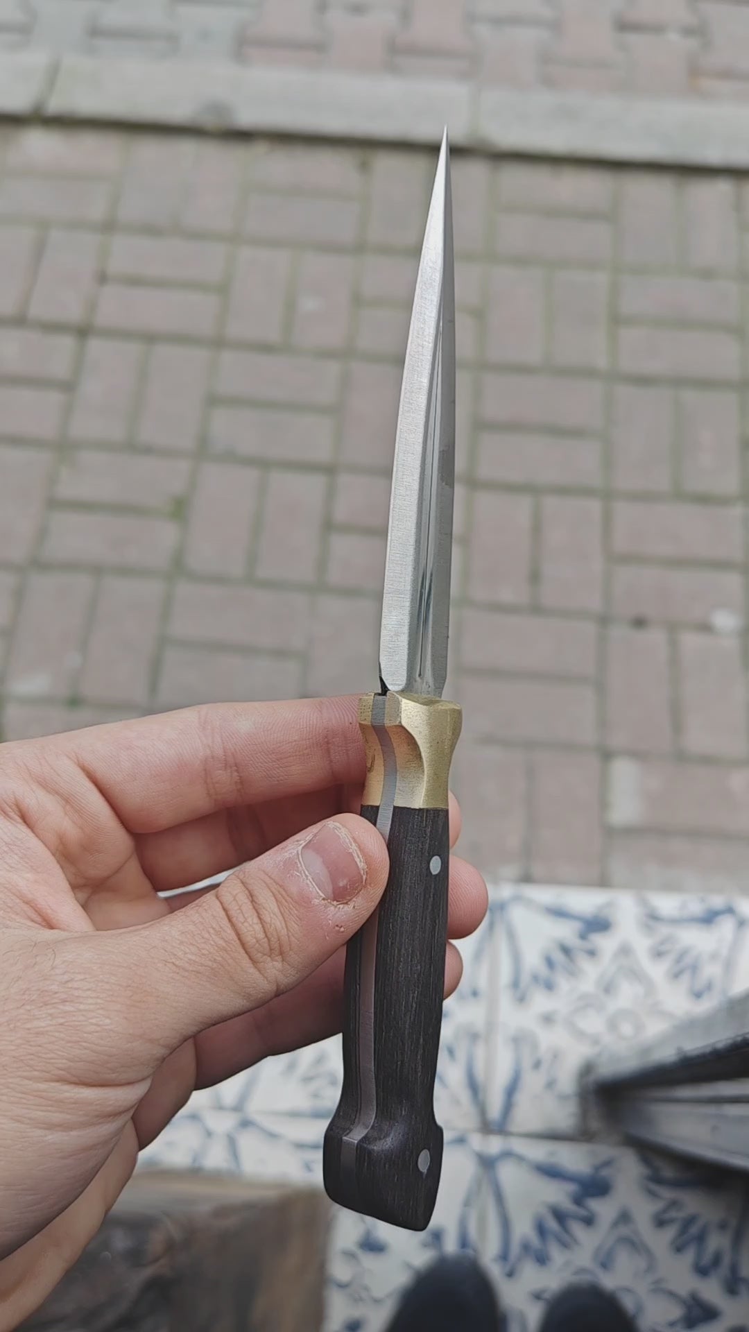 Ağaç Sap Çerkes Model 20 CM Kamp Bıçağı