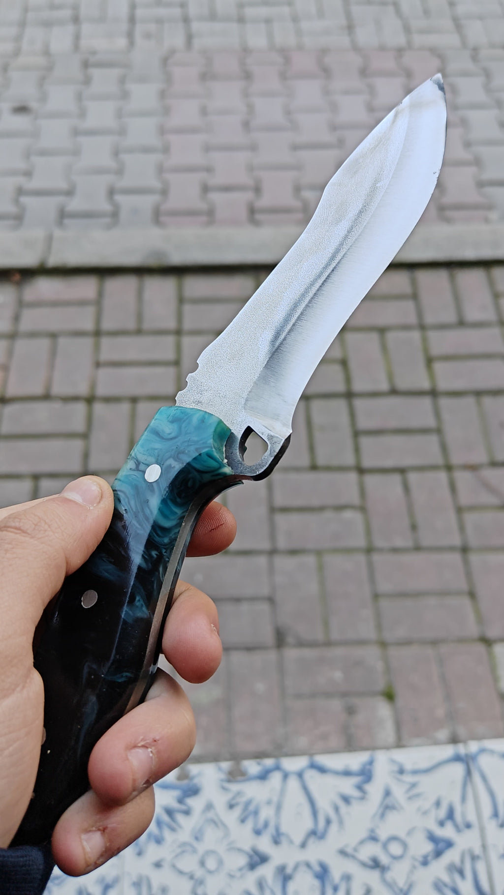 4116 Çelik Epoksi Sapli 25 CM Kamp Bıçağı Kamp Bıçağı