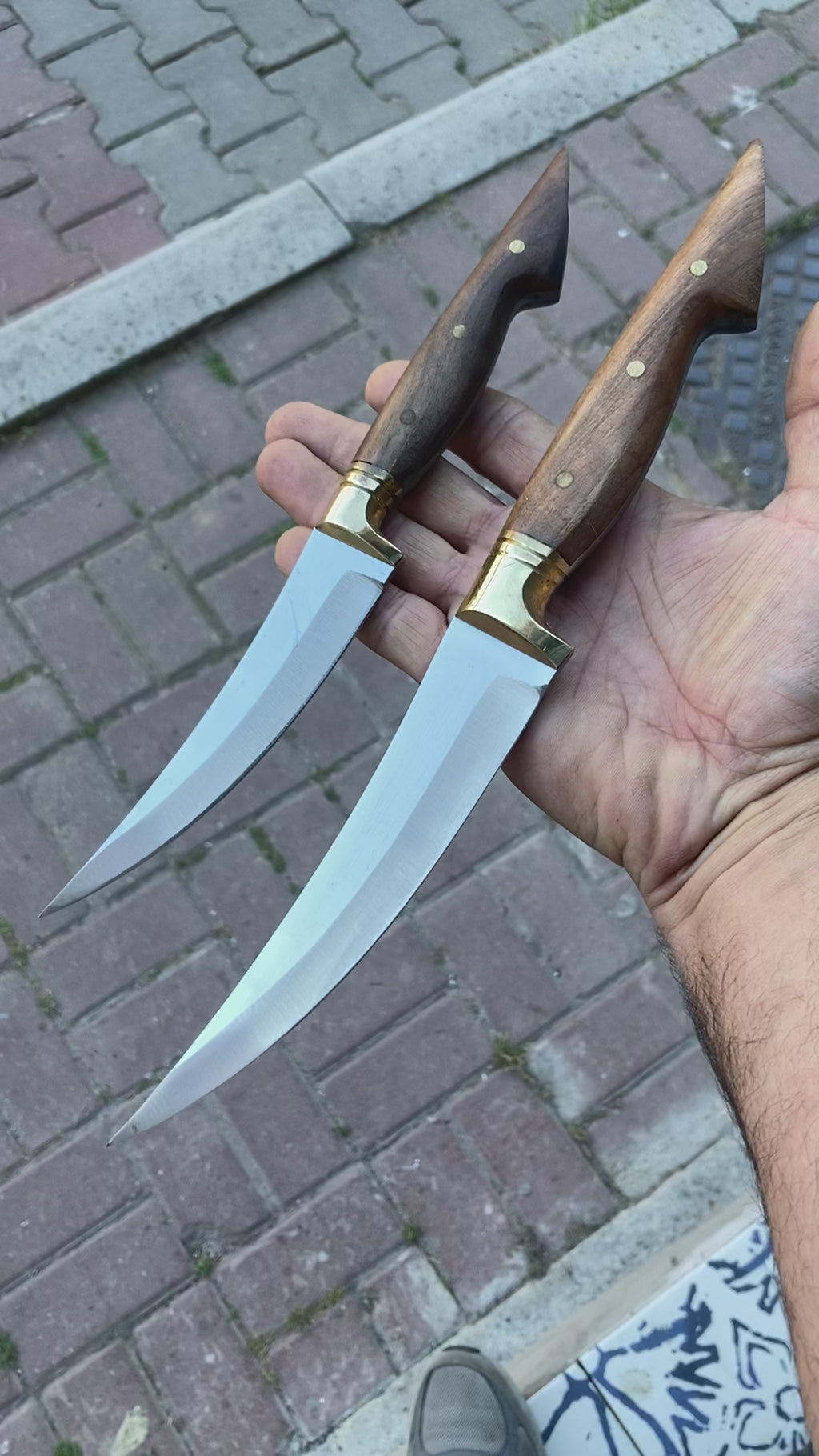 Ceviz Saplı Bel Modeli 31 Cm Kamp Bıçağı