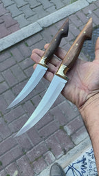 Ceviz Saplı Bel Modeli 31 Cm Kamp Bıçağı