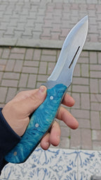 4116 Paslanmaz Çelik Epoksi Saplı 27 CM Kamp Bıçağı